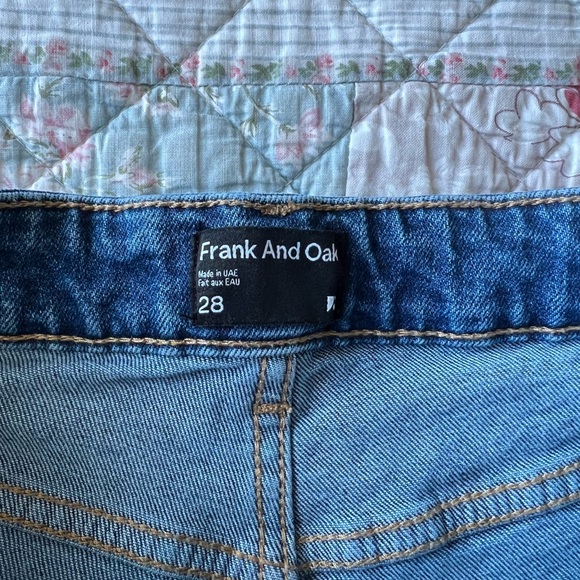 Frank & Oak The High Rise Kim Slim Fit Jean in Medium Indigo Size 28 - Picture 14 of 14